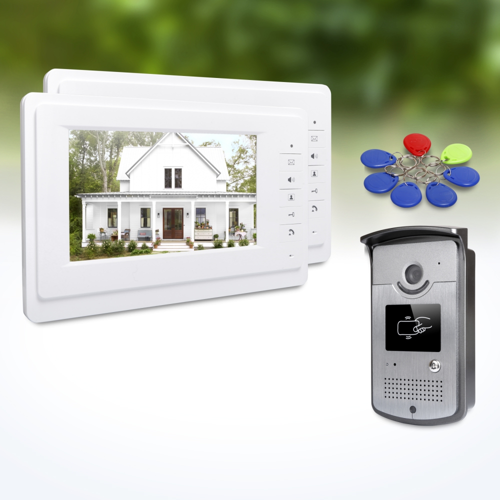 Home Security Land - 1 Outdoor Camera 2 Indoor Monitors