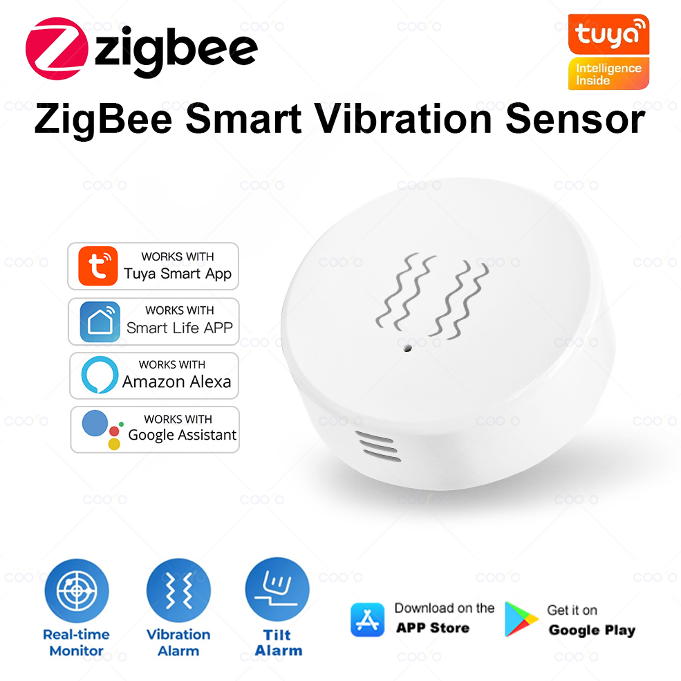 Home Security System - ZigBee Tuya Smart Vibration Sensor Real