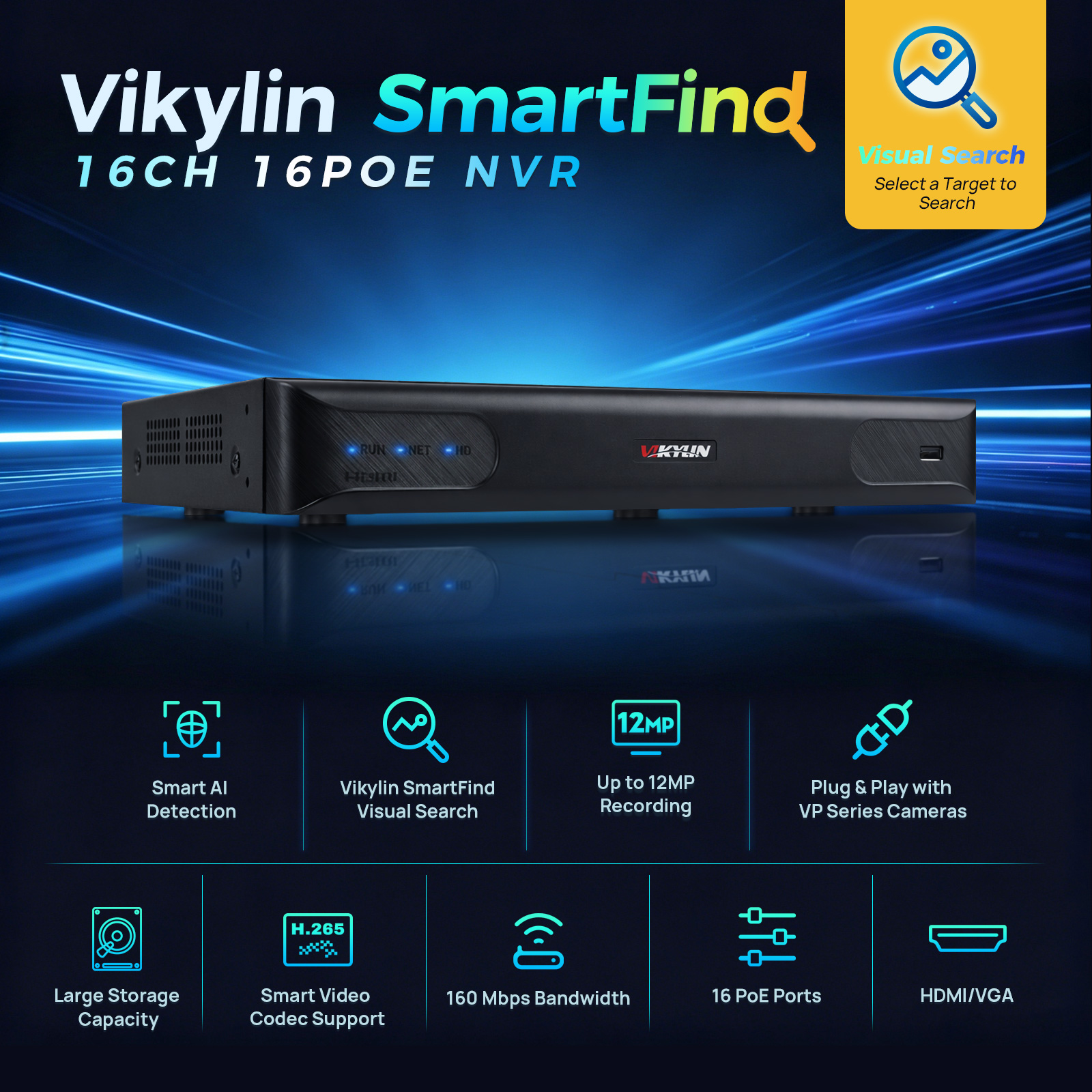 Home Security Video Recording Systems - Vikylin 4K NVR UP to 12MP