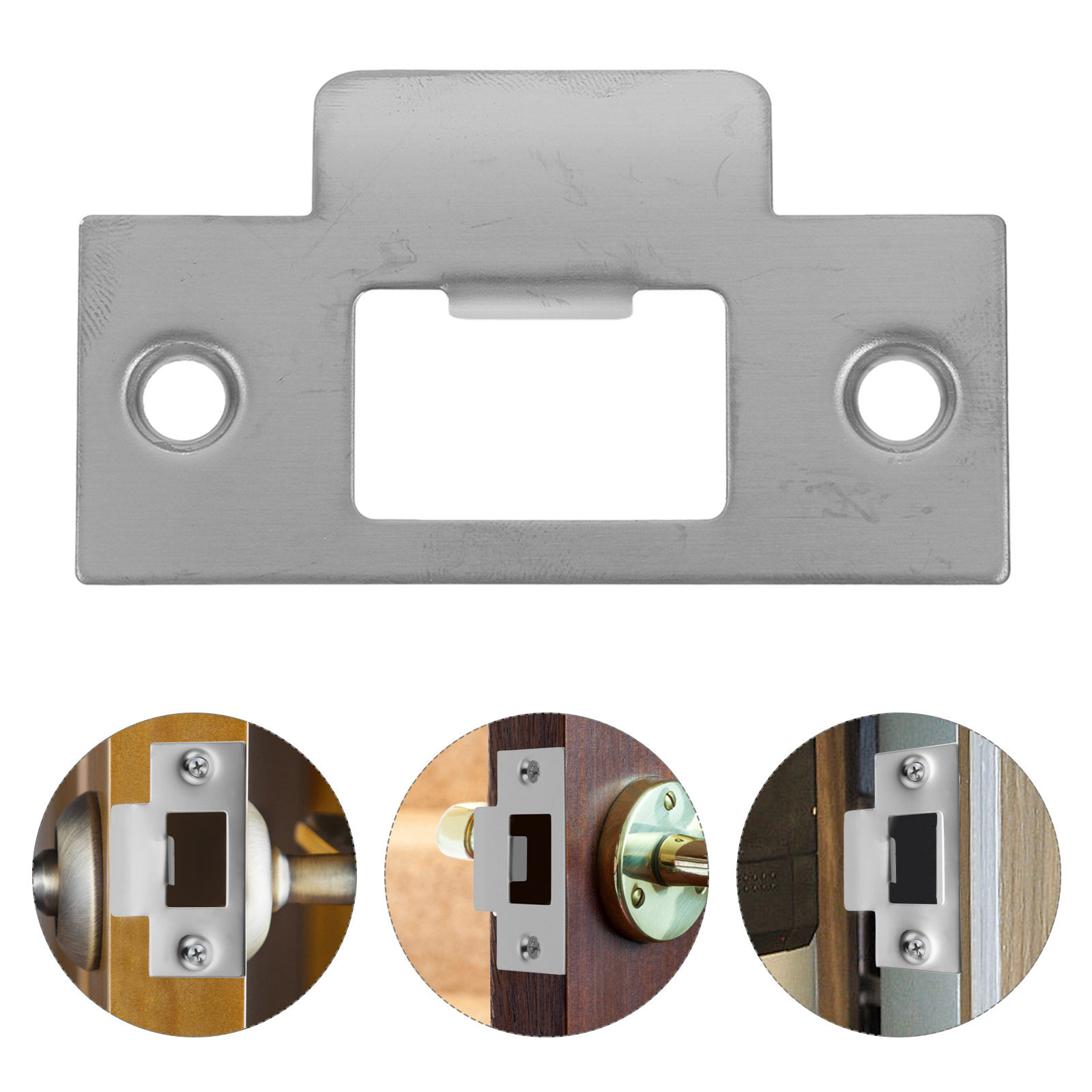 Door Reinforcer Kit - 4Pcs Heavy Duty Stainless Steel Strike
