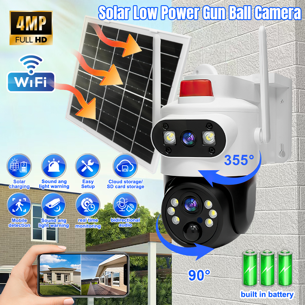 Home Security Ultimate - Solar Security Cameras Wireless Outdoor Dual