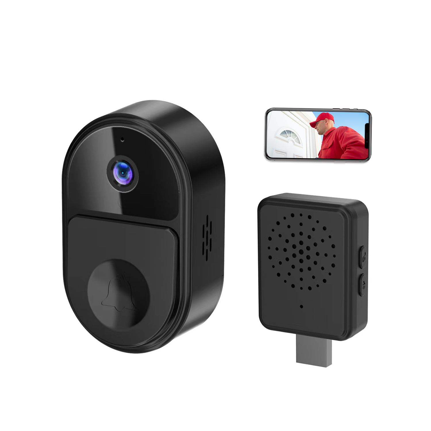 Home Security Land - 720P Tuya APP WiFi Doorbell Low