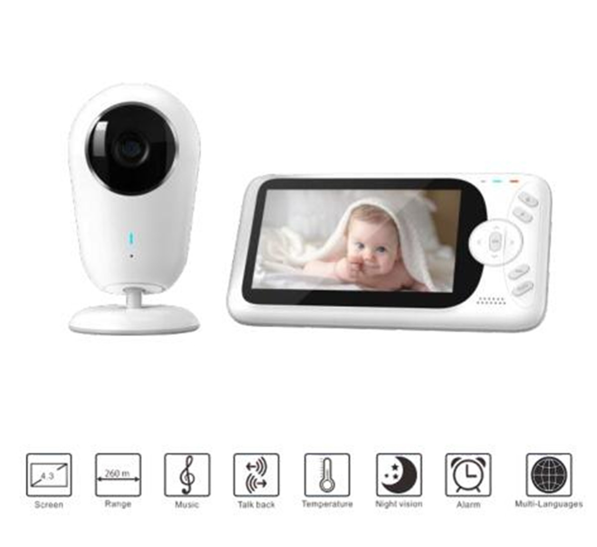 4.3inch 1080P Full HD Wireless - Home Security Land บทวิจารณ์และราคา