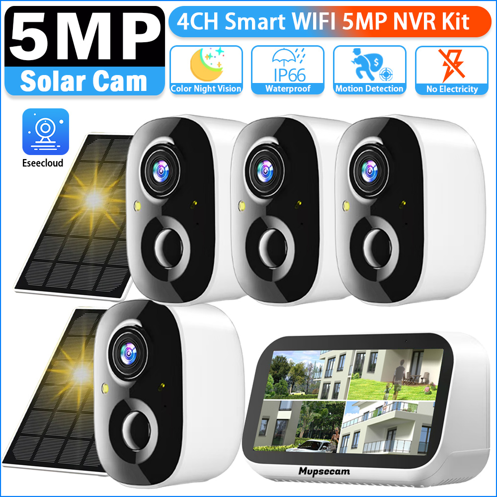 2 Way Audio 5MP 4CH 4.3 Inch L - Nvr Kit 8 Channel บทวิจารณ์และราคา