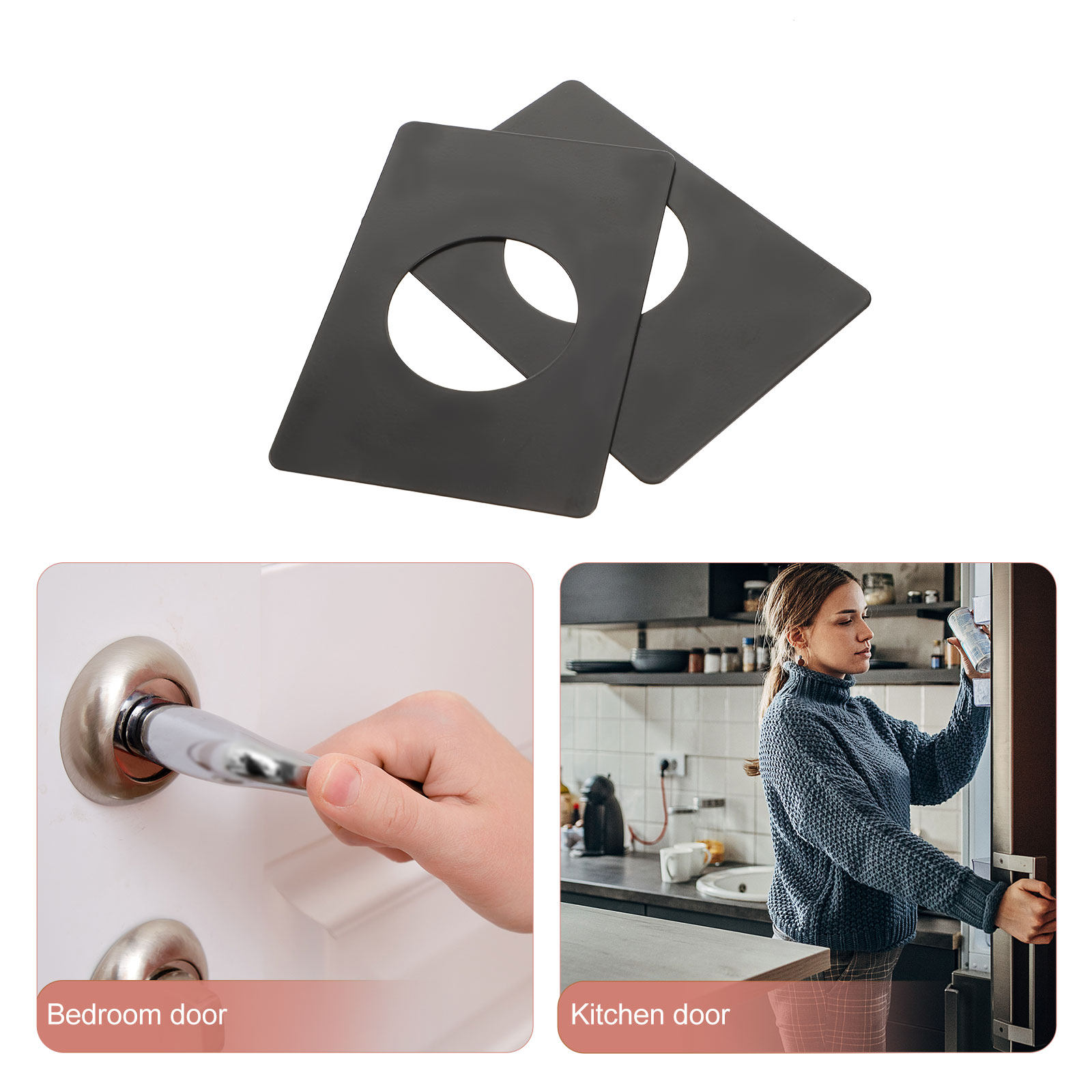 2Pcs Wear Resistant Stainless  - Door Reinforcer Kit บทวิจารณ์และราคา