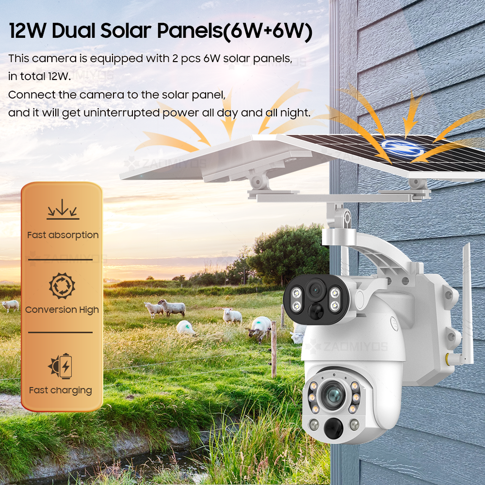 4K 4G Solar Camera 50X Optical - Home Security With Ai บทวิจารณ์และราคา