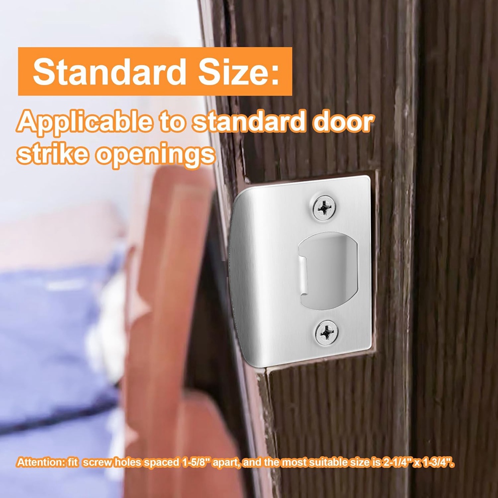 4 Pack Door Latch Strike Plate - Door Reinforcer Kit บทวิจารณ์และราคา