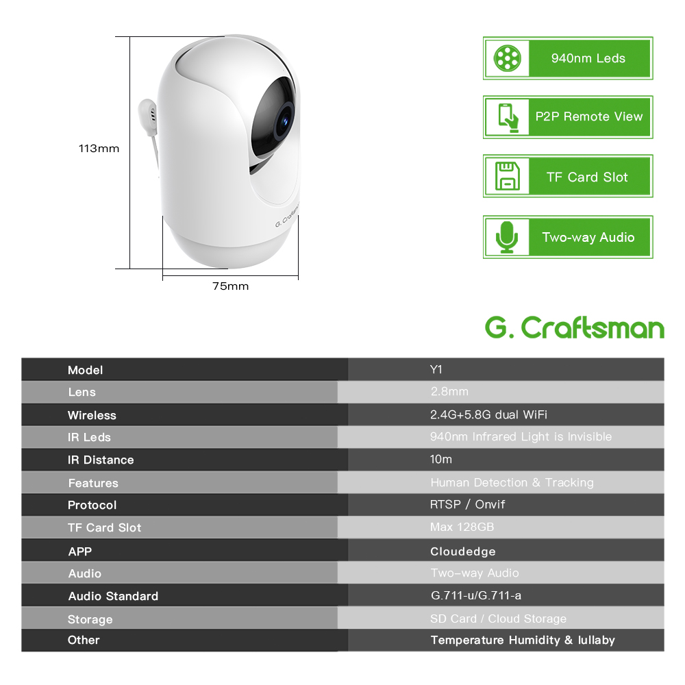 C G,Craftsman Y1 Baby Monitor, - Home Security And Monitoring บทวิจารณ์และราคา