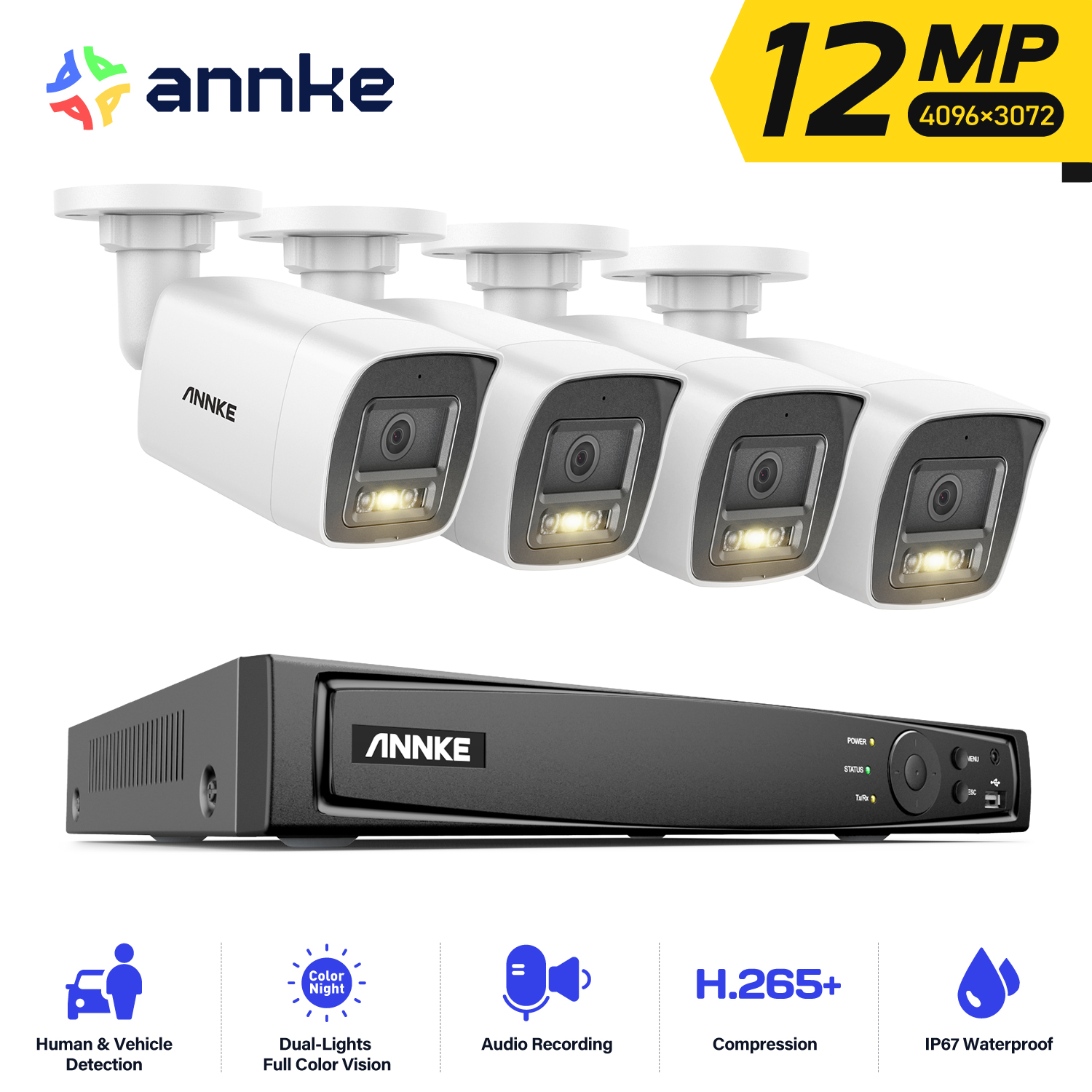ANNKE 4K POE Video Surveillanc - Nvr Kit 8 Channel บทวิจารณ์และราคา