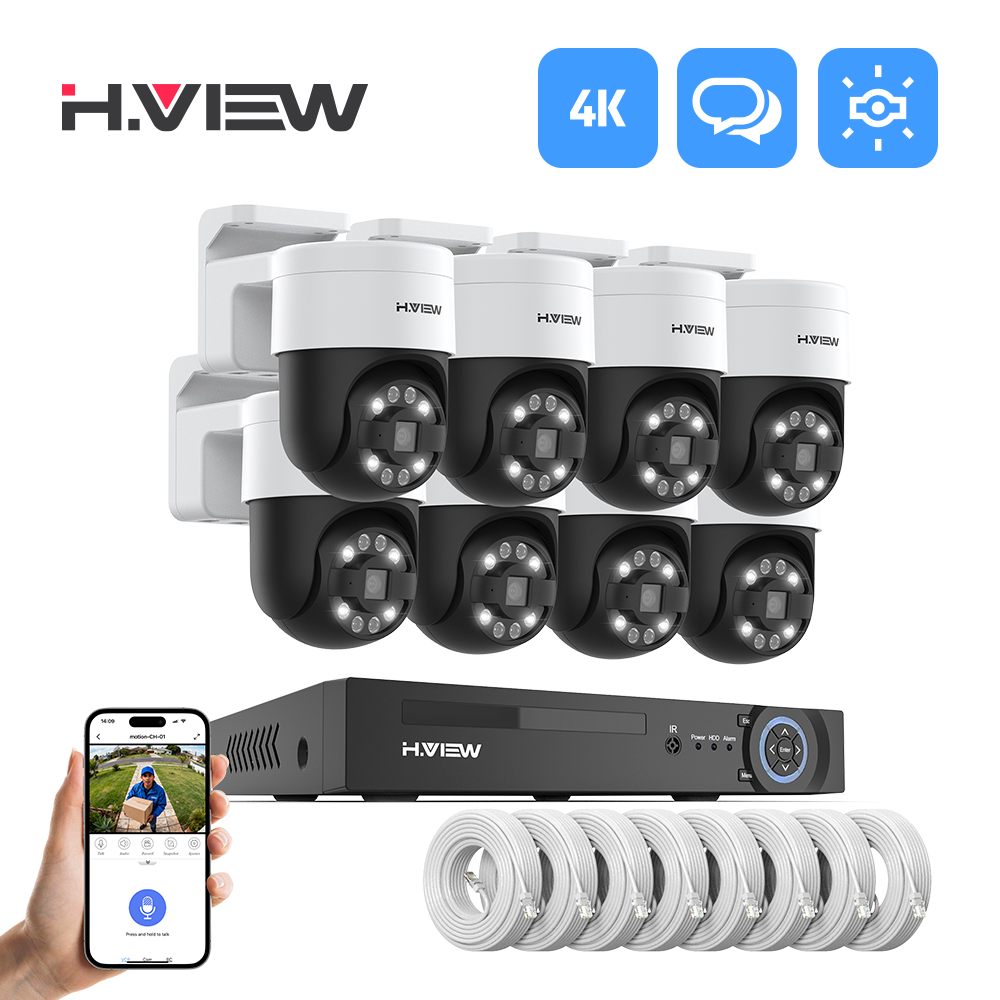 H.view 8Ch 4K 5MP 8MP Cctv Sec - Home Security Ultimate บทวิจารณ์และราคา