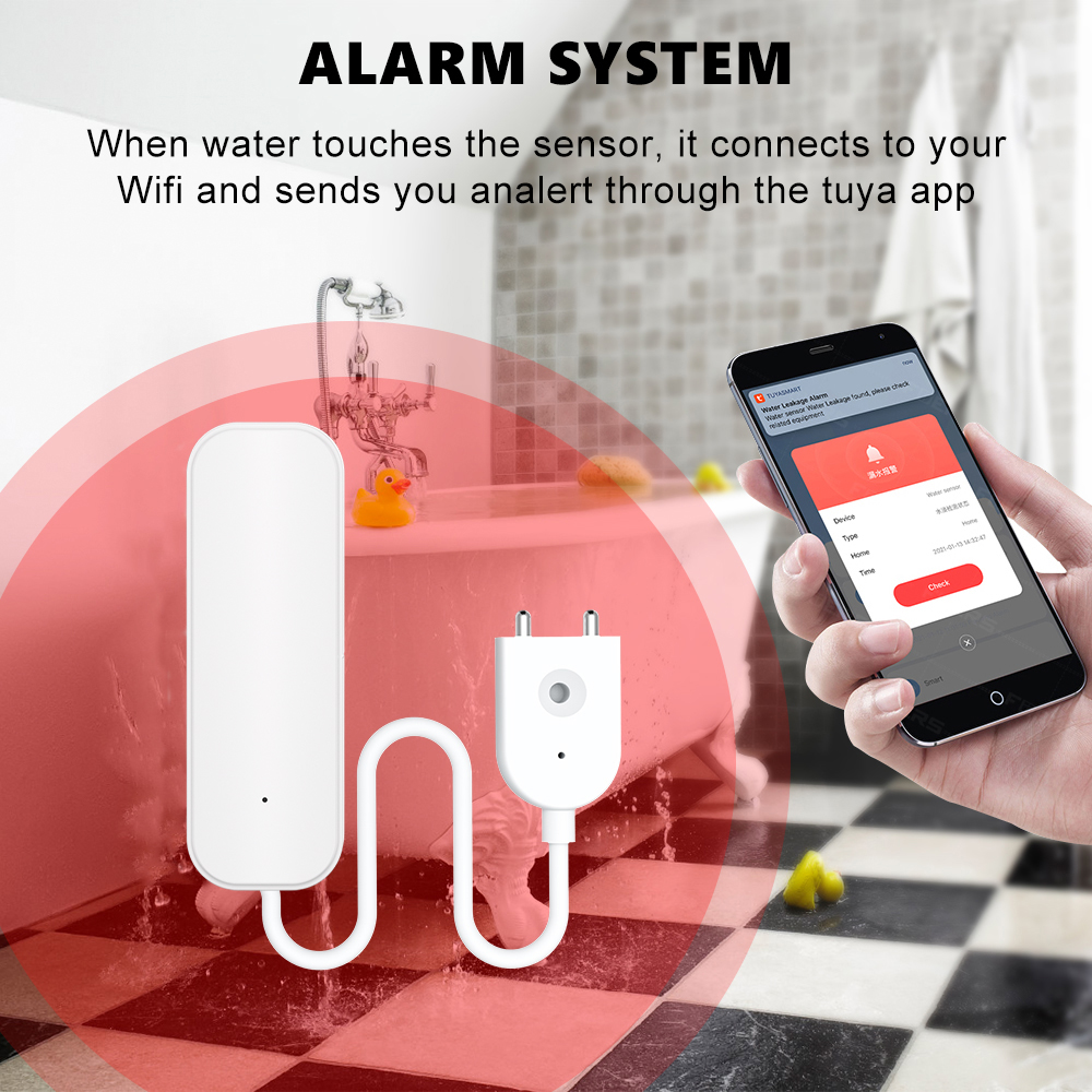 WiFi/Zigbee Water Sensor Tuya  - Home Security Ultimate บทวิจารณ์และราคา