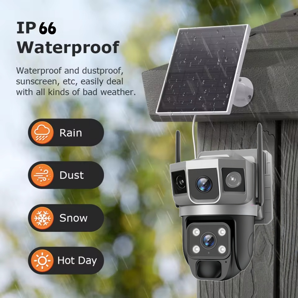 4G Camera Outdoor Solar Survei - Home Security And Cctv บทวิจารณ์และราคา