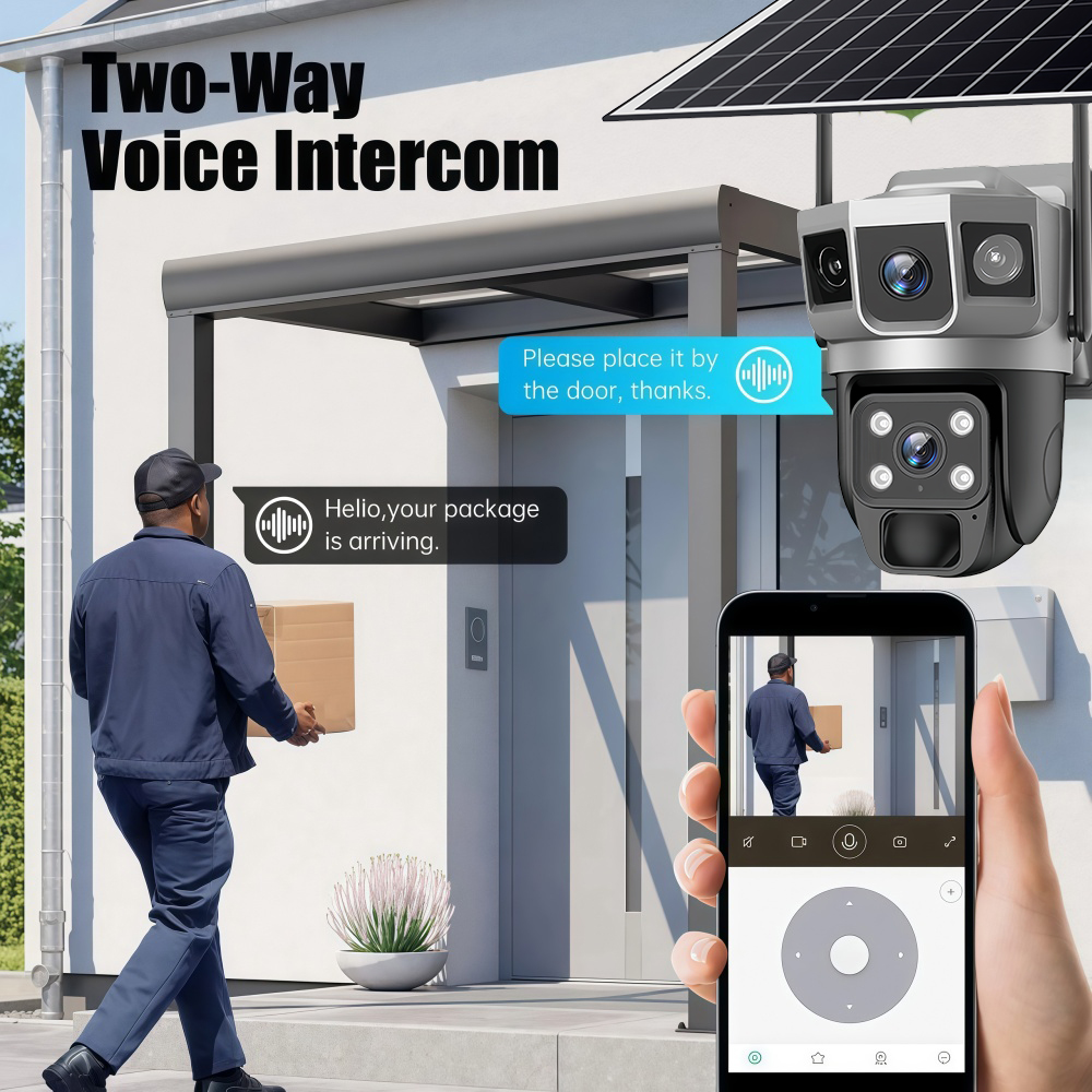 4G Camera Outdoor Solar Survei - Home Security And Cctv บทวิจารณ์และราคา