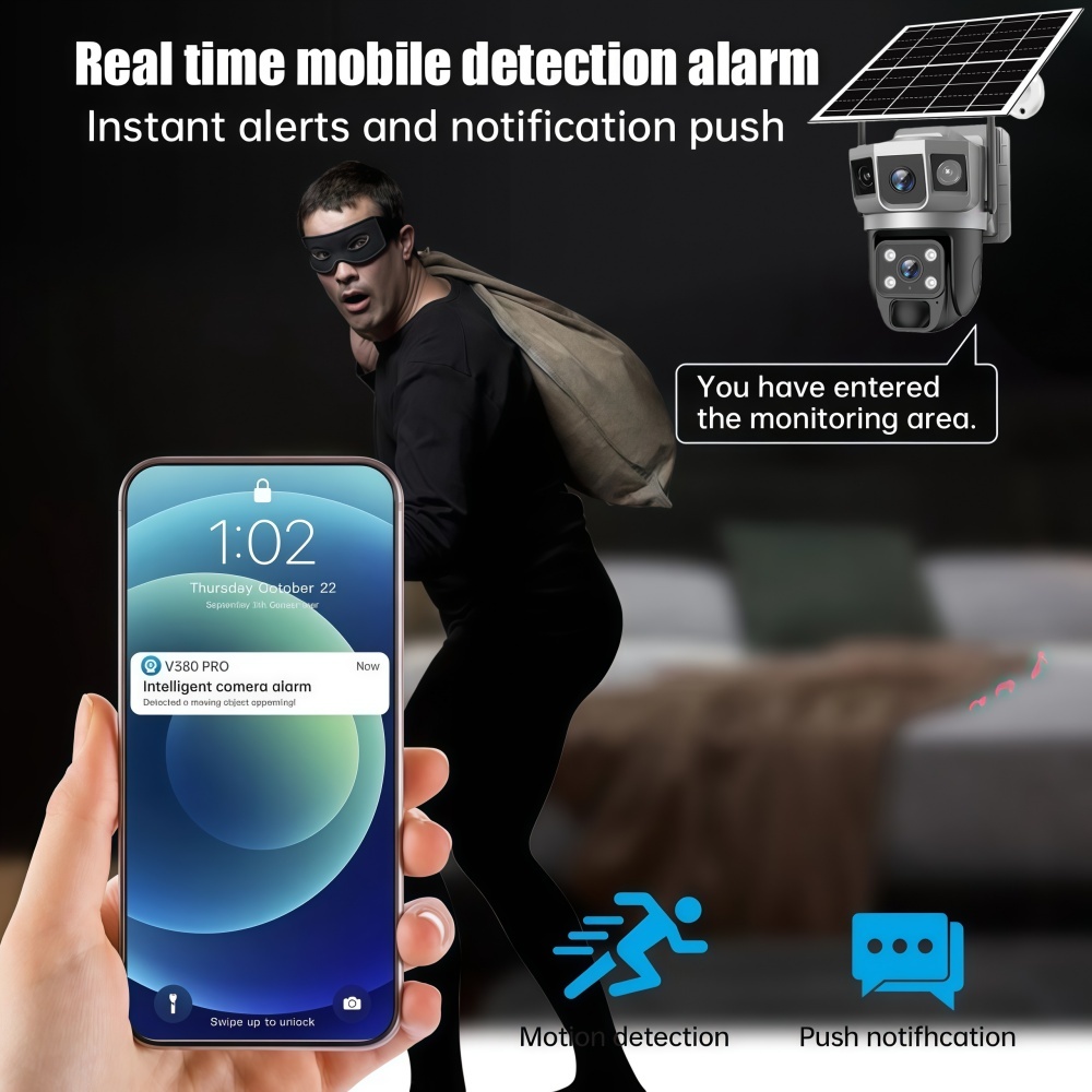 4G Camera Outdoor Solar Survei - Home Security And Cctv บทวิจารณ์และราคา