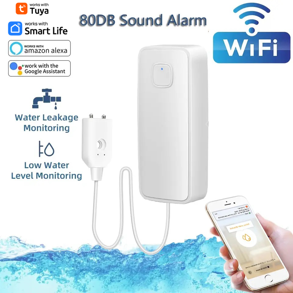 Tuya WiFi Smart Water Leak Sen - Home Security With Ai บทวิจารณ์และราคา