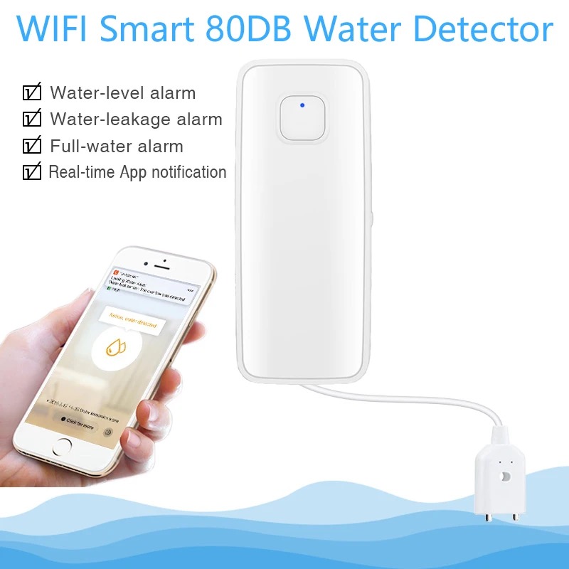 Tuya WiFi Smart Water Leak Sen - Home Security With Ai บทวิจารณ์และราคา