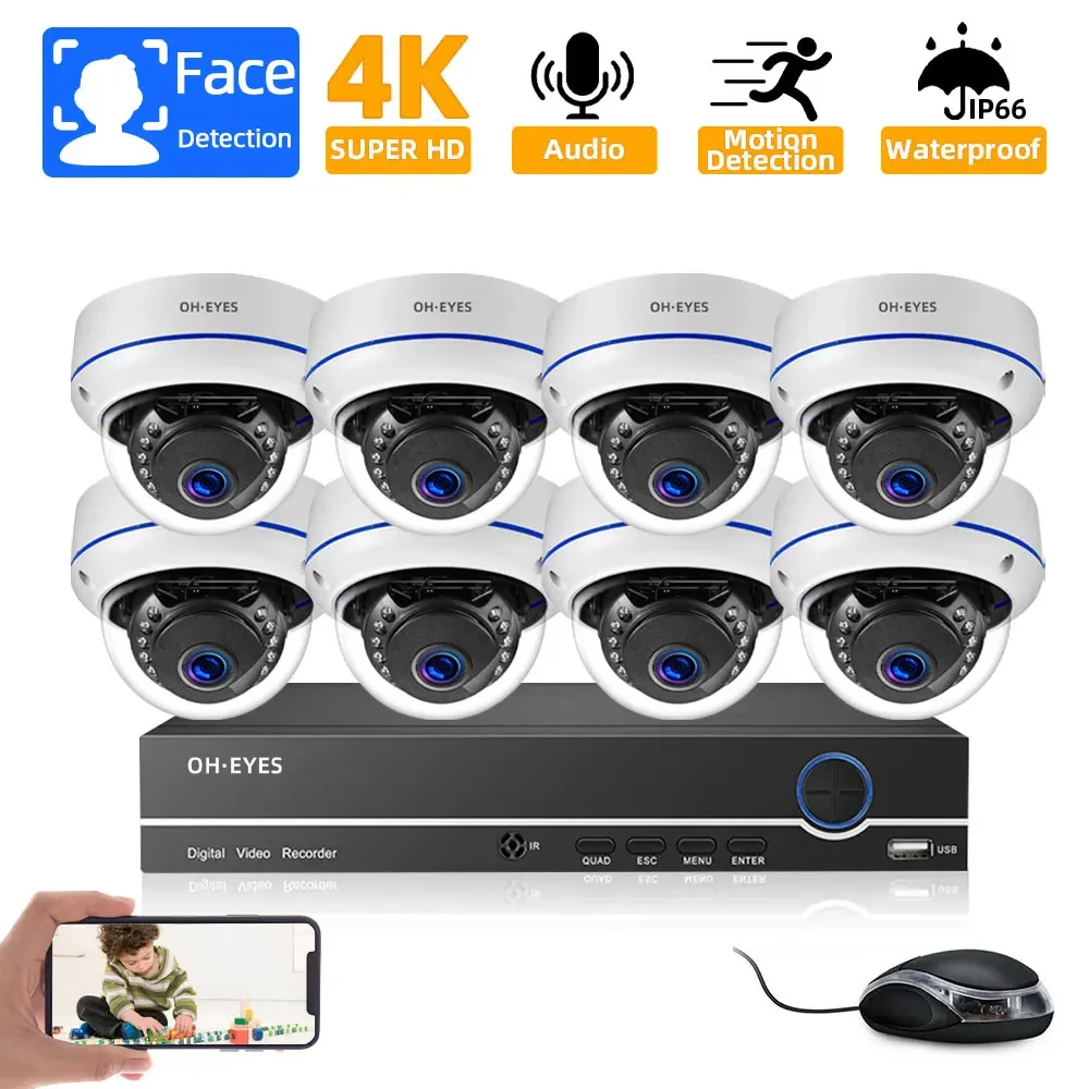 8CH 4K POE IP Camera System Ki - Nvr Kit 8 Channel บทวิจารณ์และราคา