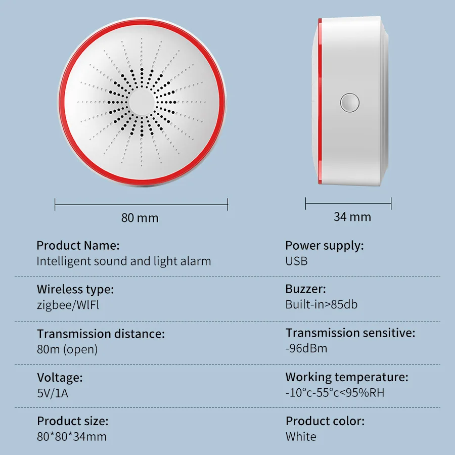 Tuya WiFi ZigBee Smart Alarm S - Home Security Ultimate บทวิจารณ์และราคา