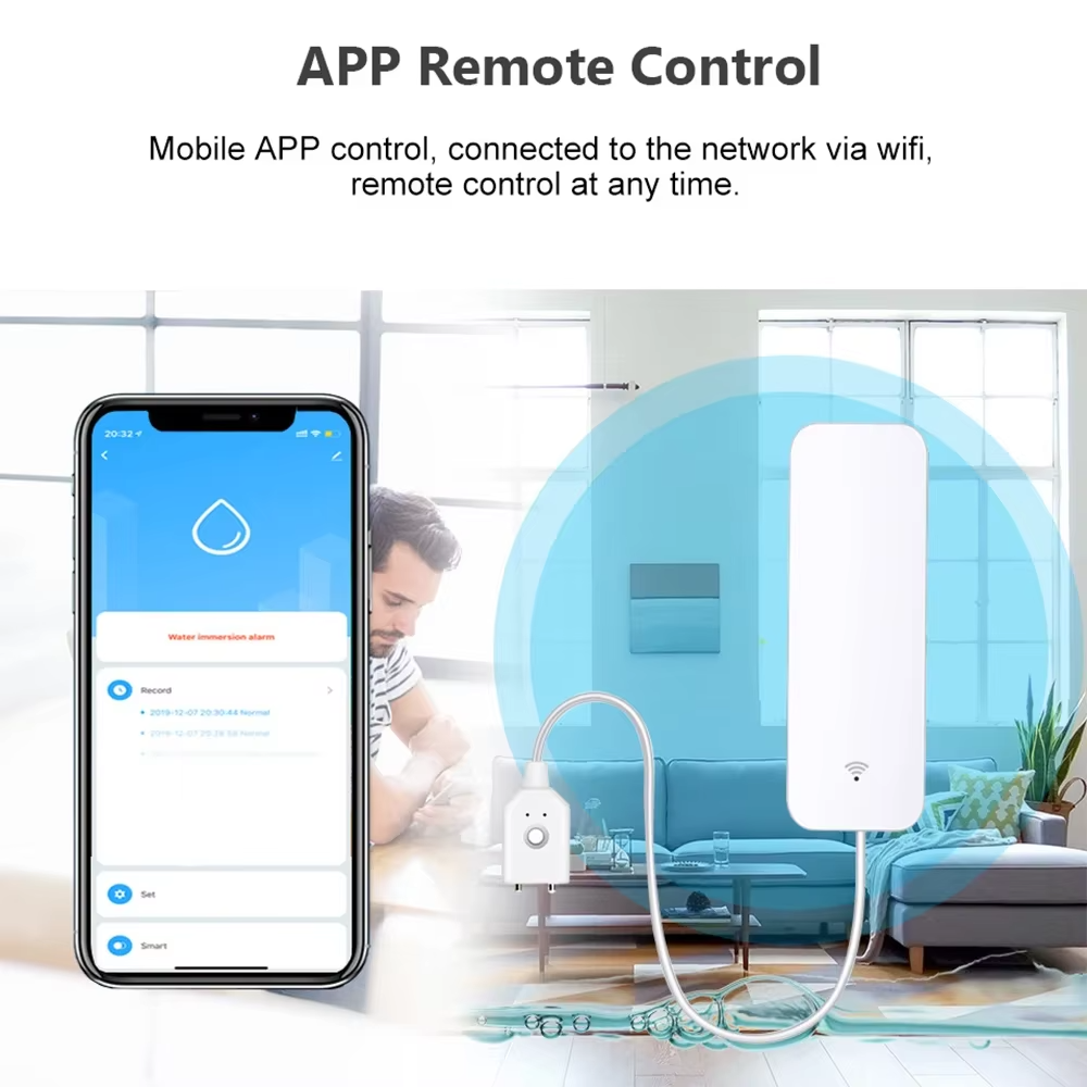ZigBee WiFi Water Leak Sensor  - Home Security With Ai บทวิจารณ์และราคา