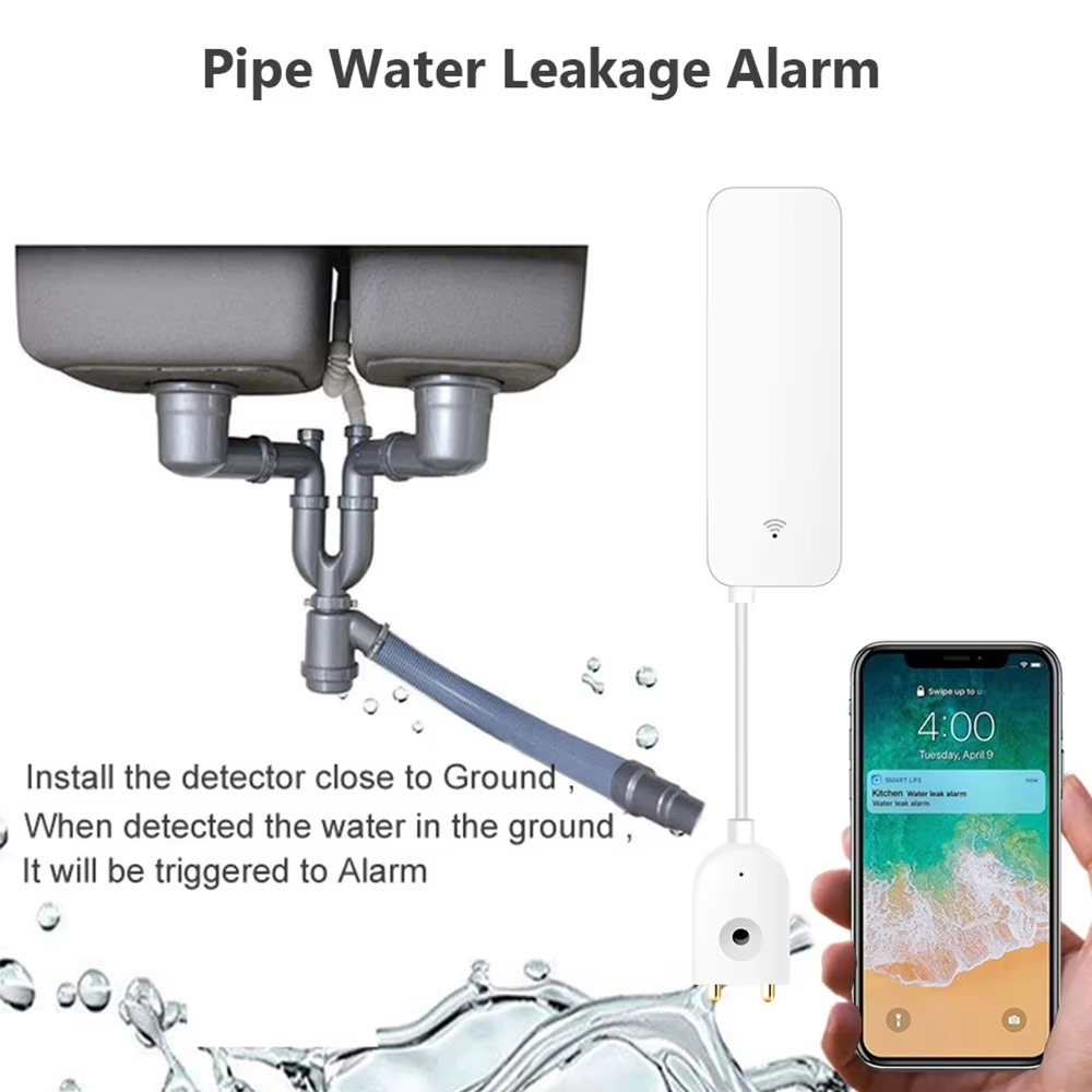ZigBee WiFi Water Leak Sensor  - Home Security With Ai บทวิจารณ์และราคา