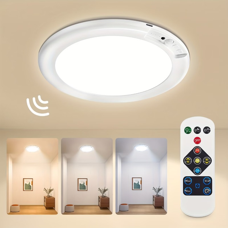 Motion Sensor LED Ceiling Ligh - Home Security Wireless บทวิจารณ์และราคา