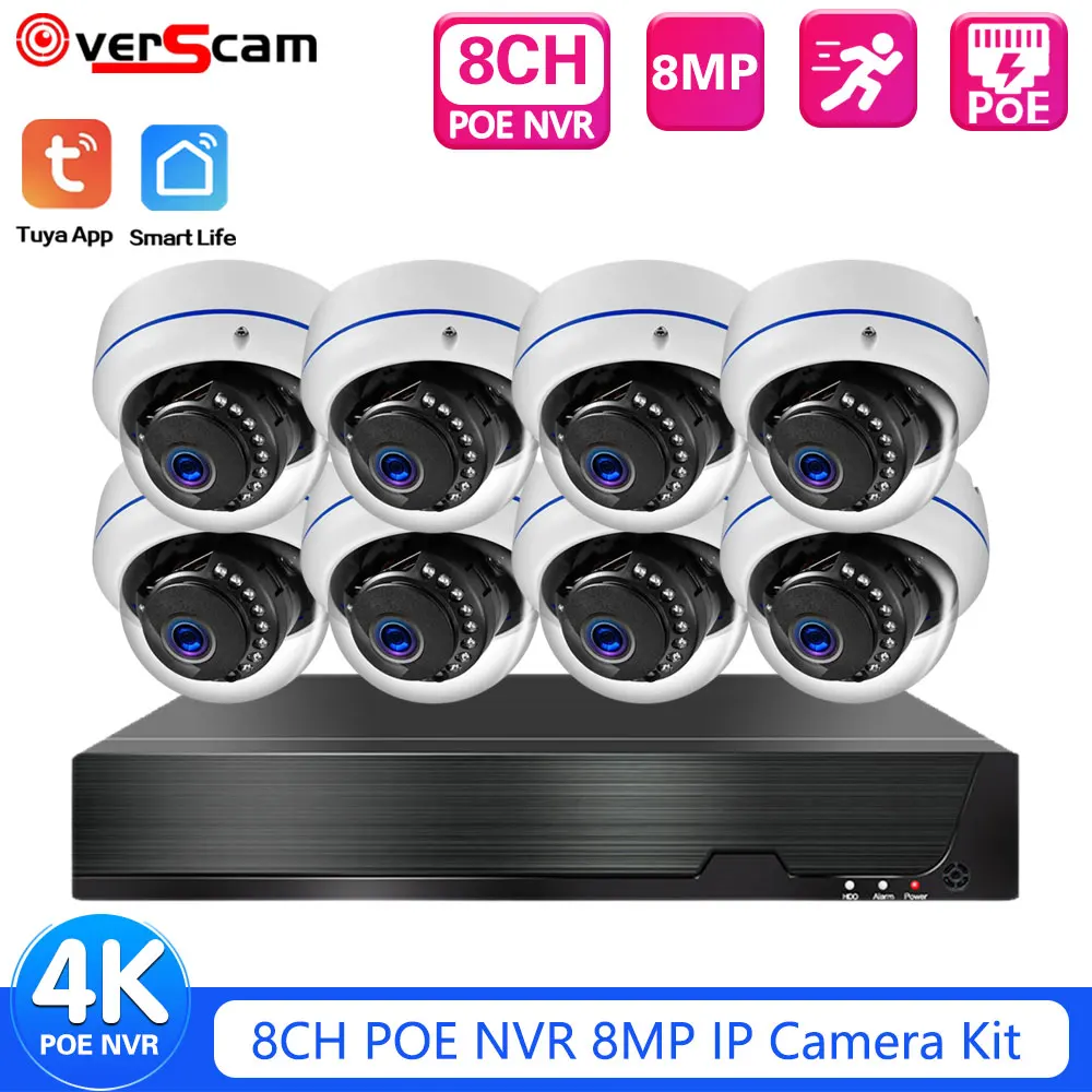 Tuya 8MP 4K CCTV Video Surveil - Nvr Kit 8 Channel บทวิจารณ์และราคา