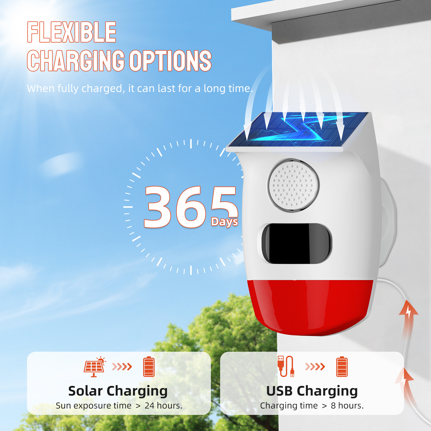 Independant Solar Power Stobe  - Home Security Land บทวิจารณ์และราคา