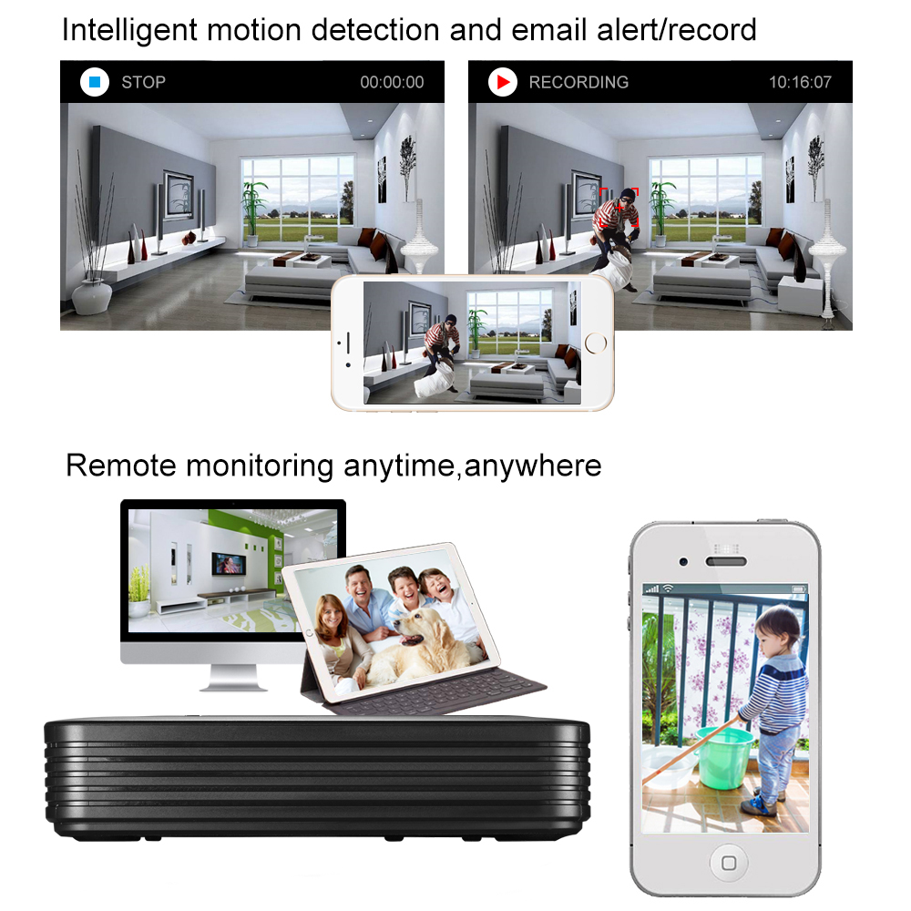 8MP 4K Ai Human Detection Secu - Home Security Video Recording Systems บทวิจารณ์และราคา
