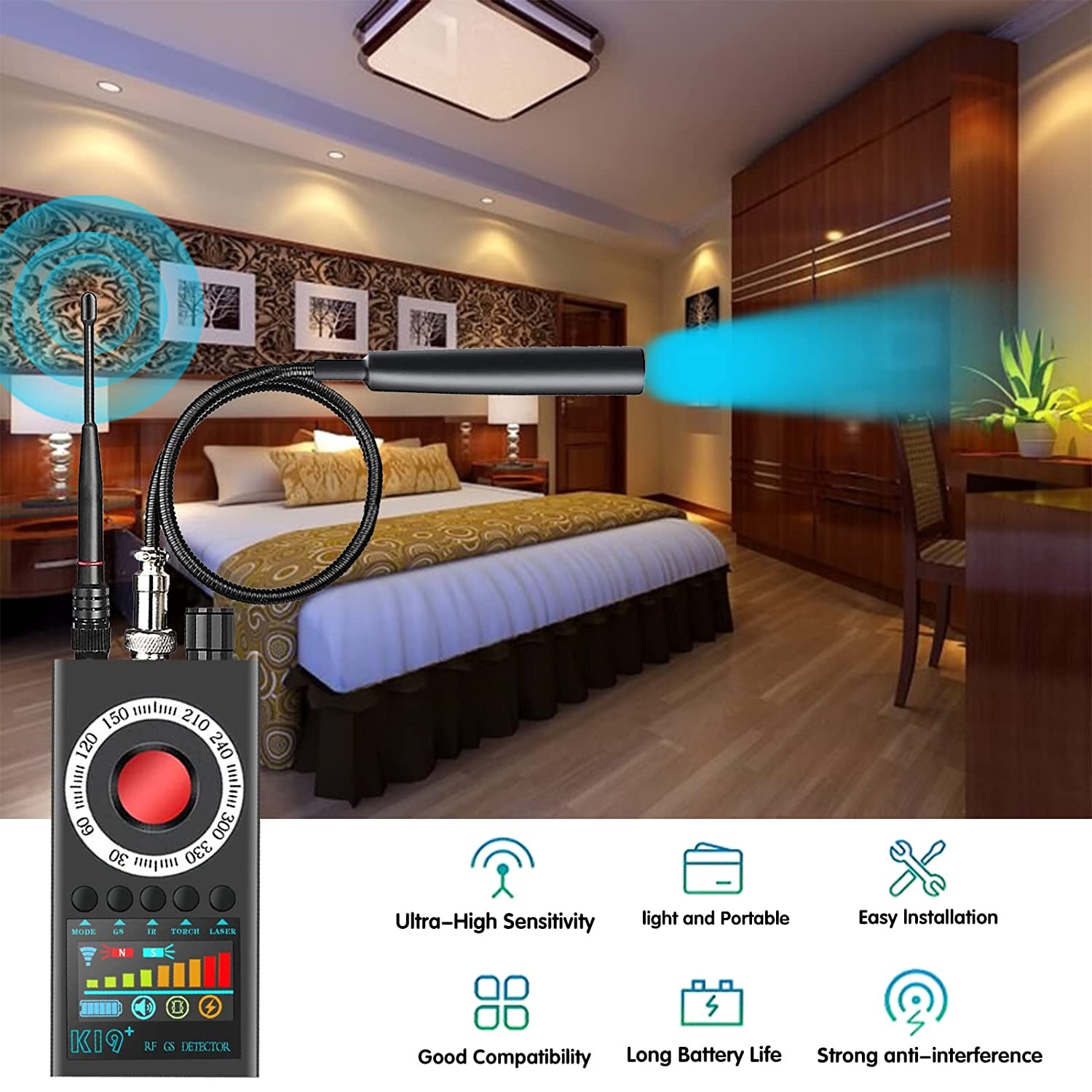 New K19+ Eavesdropping Hidden  - Home Security System บทวิจารณ์และราคา