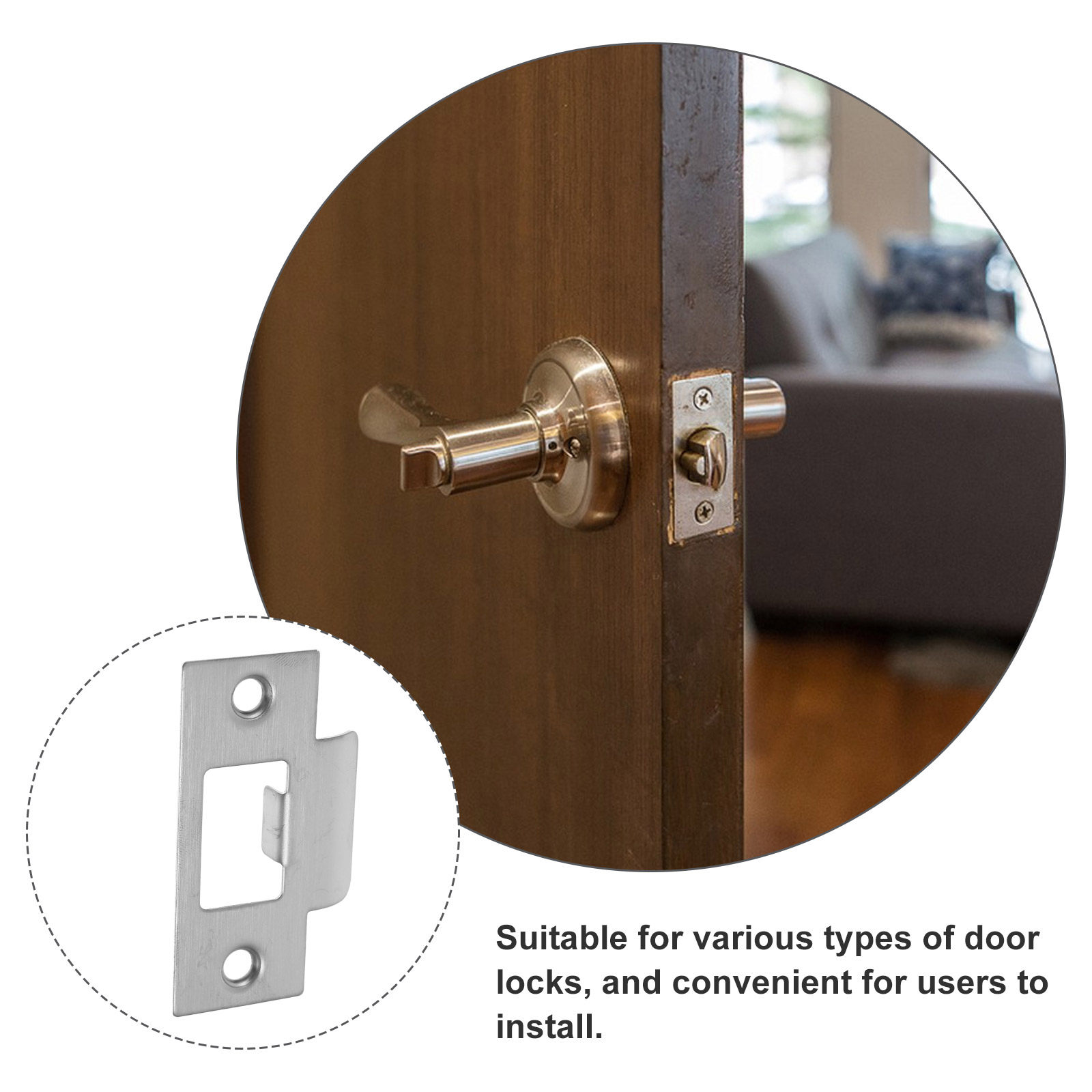 4Pcs Stainless Steel Strike Pl - Door Reinforcer Kit บทวิจารณ์และราคา