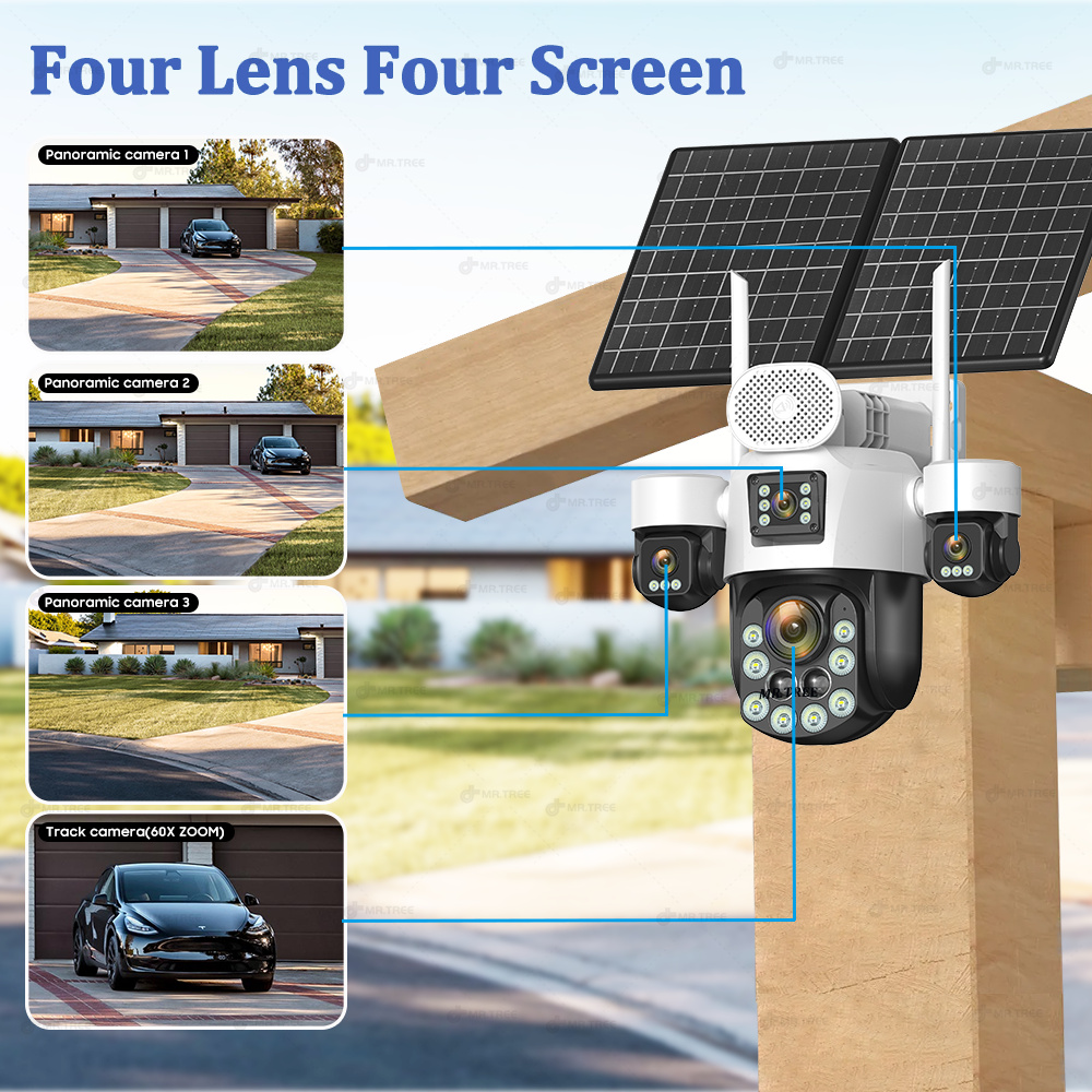 AOV Four Lens Outdoor Surveill - Home Security Ultimate บทวิจารณ์และราคา
