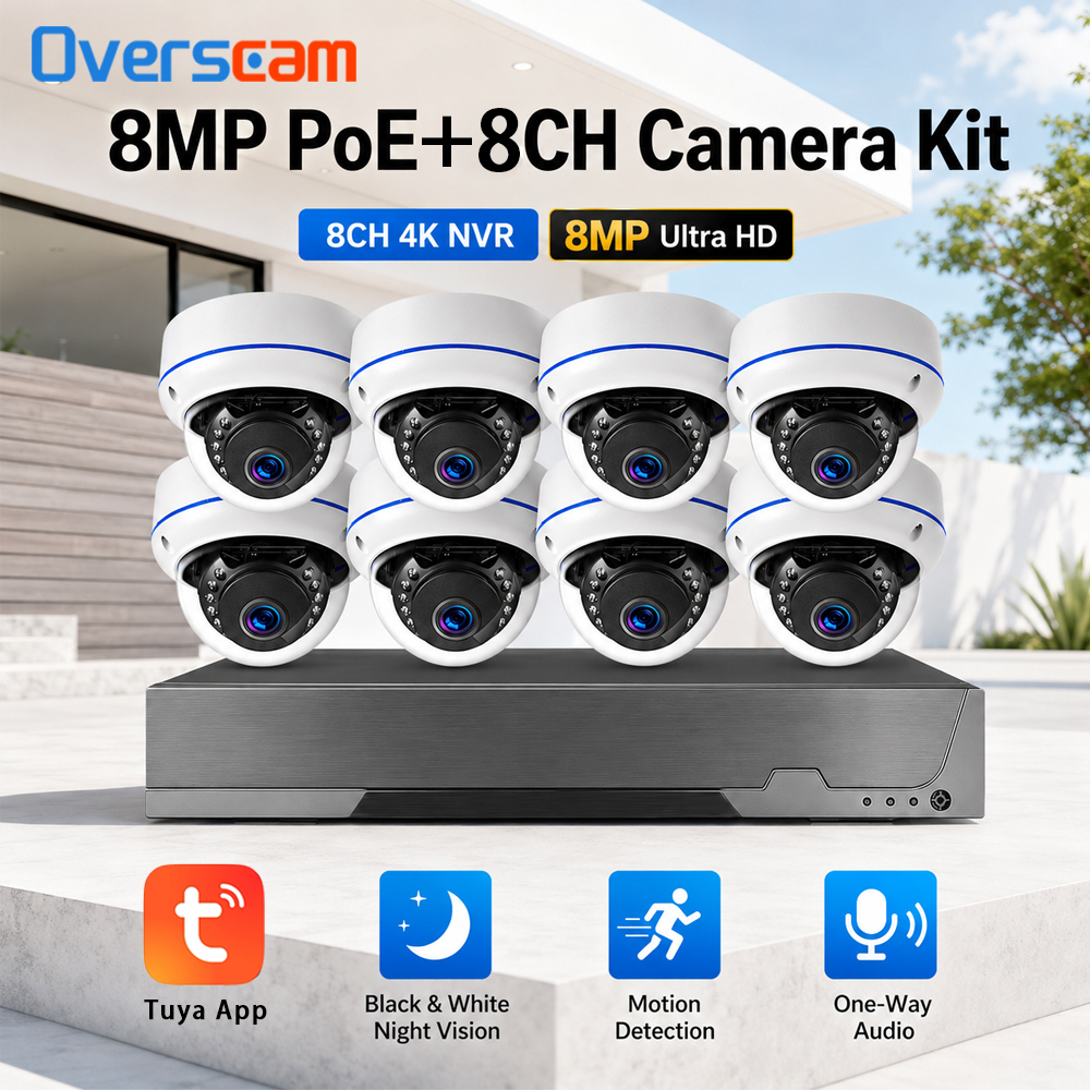 8MP 4K PoE Security Camera Sys - Nvr Kit 8 Channel บทวิจารณ์และราคา