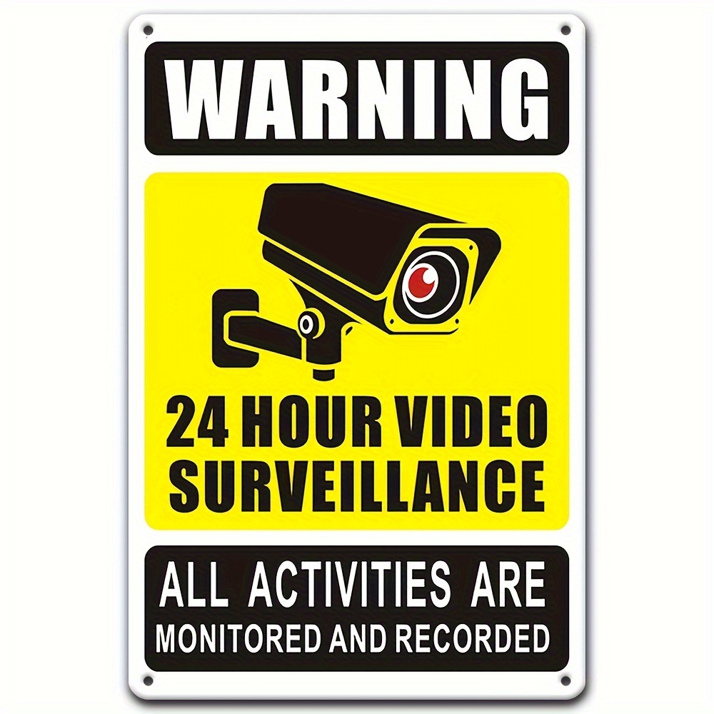 24/7 Video Surveillance Warnin - Home Security And Monitoring บทวิจารณ์และราคา