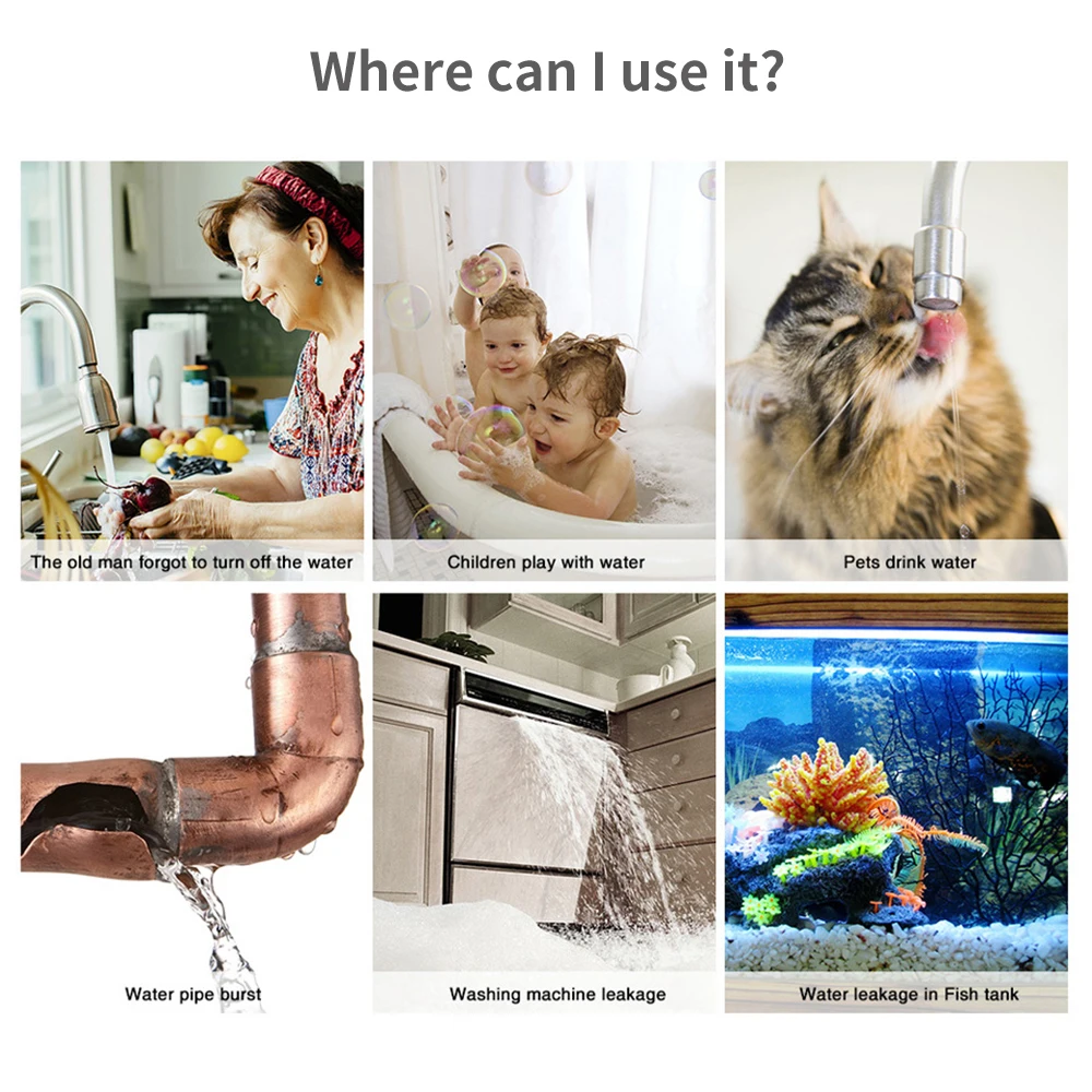 Tuya WiFi Zigbee Water Sensor  - Home Security With Ai บทวิจารณ์และราคา