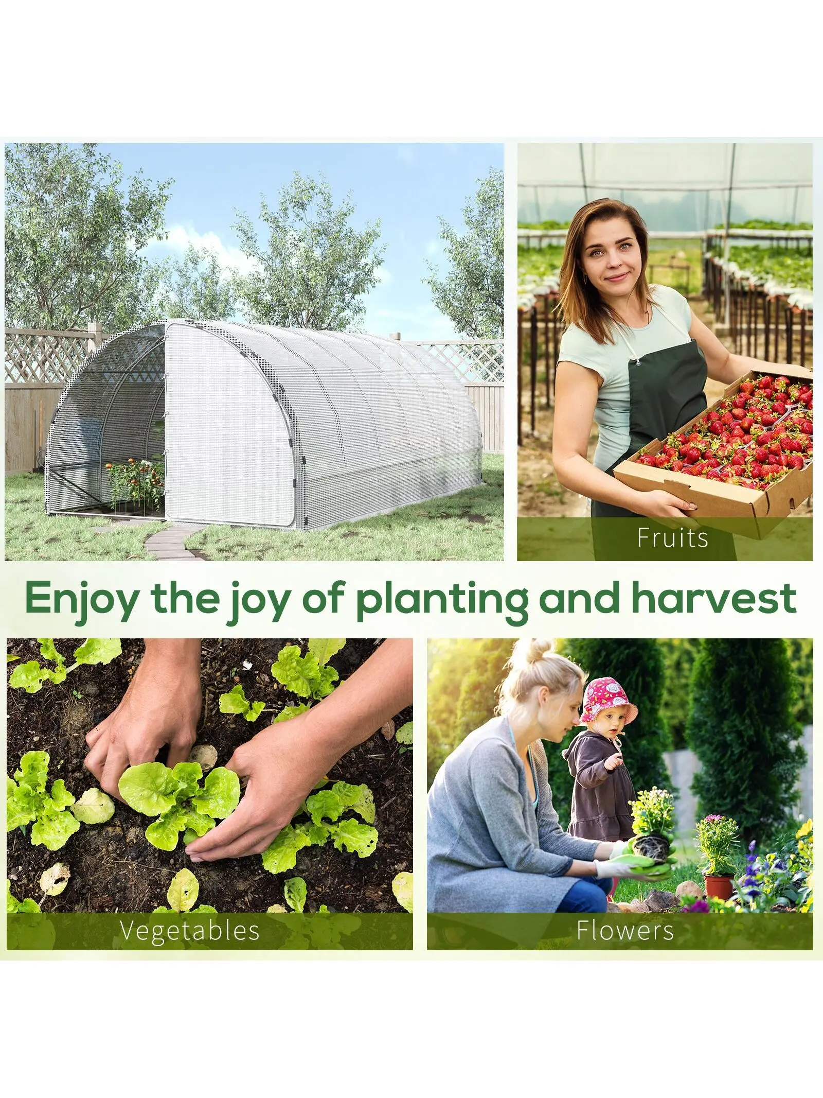 # l Walk-In Tunnel Greenhouse, - Door Reinforcer Kit บทวิจารณ์และราคา