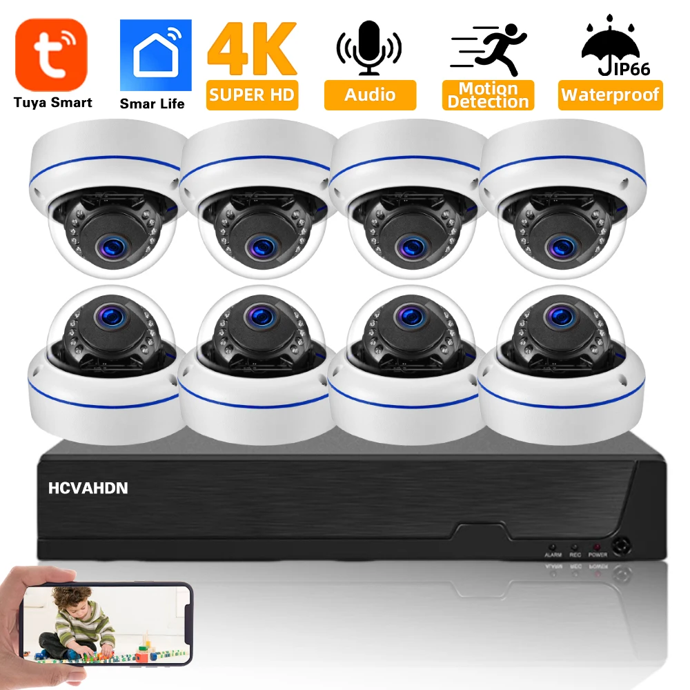 Smart Life 4K POE CCTV Securit - Nvr Kit 8 Channel บทวิจารณ์และราคา