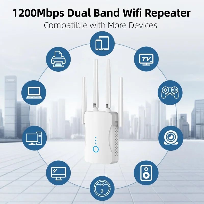 1200Mbps Dual Band WiFi Repeat - Home Security Wireless บทวิจารณ์และราคา