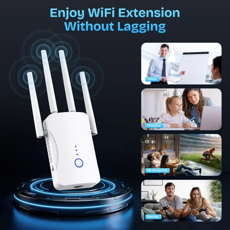 1200Mbps Dual Band WiFi Repeat - Home Security Wireless บทวิจารณ์และราคา