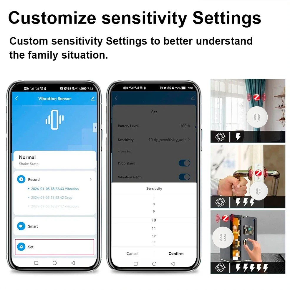 Tuya ZigBee Smart Vibration &  - Home Security System บทวิจารณ์และราคา