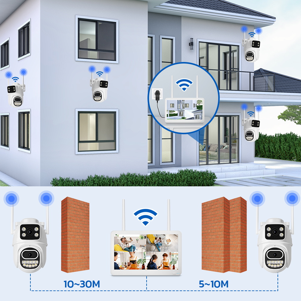 Wireless CCTV System WiFi Came - Nvr Kit 8 Channel บทวิจารณ์และราคา
