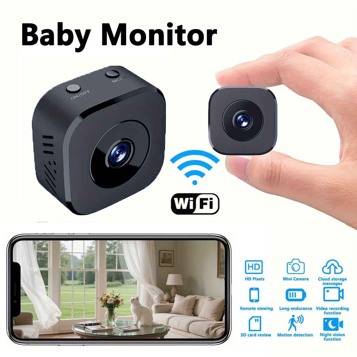 1080P HD Mini WiFi Camera Indo - Home Security Wireless บทวิจารณ์และราคา