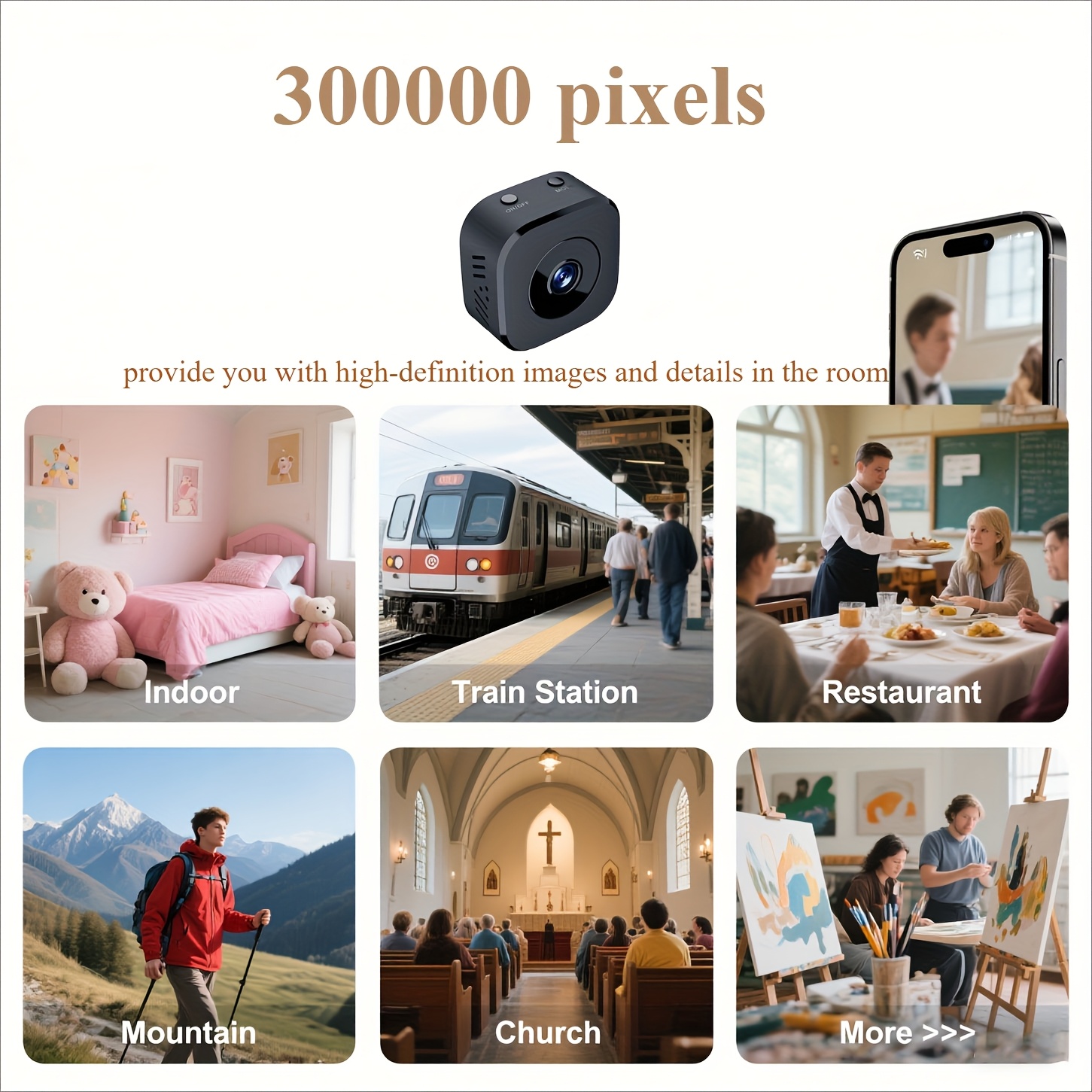 1080P HD Mini WiFi Camera Indo - Home Security Wireless บทวิจารณ์และราคา