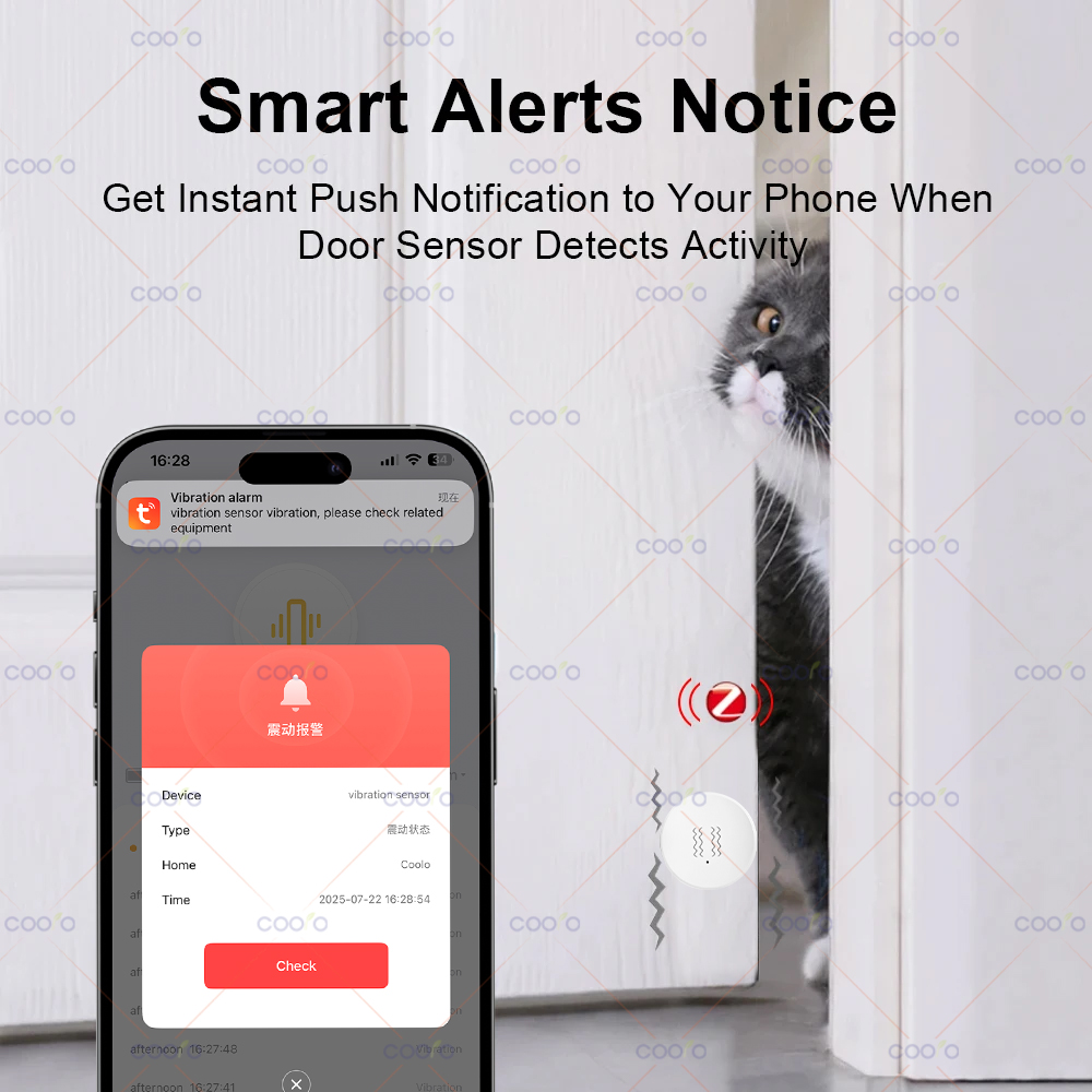 ZigBee Tuya Smart Vibration Se - Home Security System บทวิจารณ์และราคา