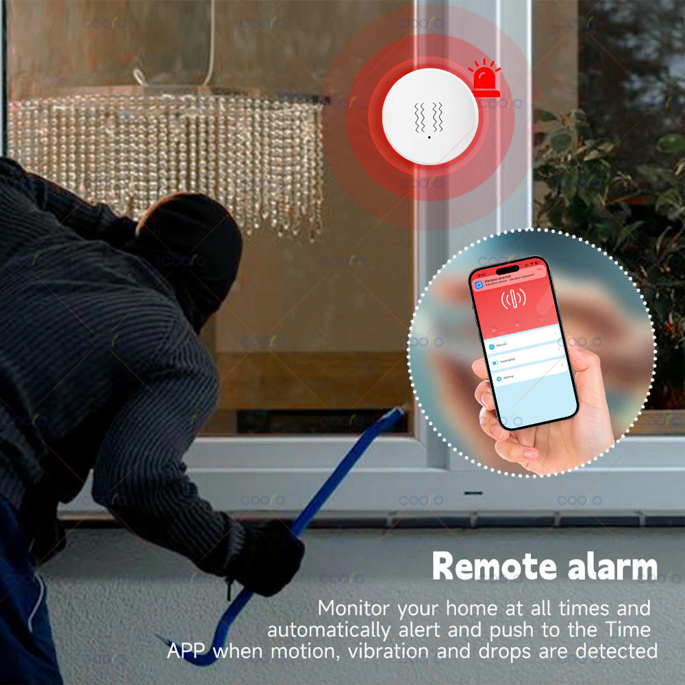 ZigBee Tuya Smart Vibration Se - Home Security System บทวิจารณ์และราคา