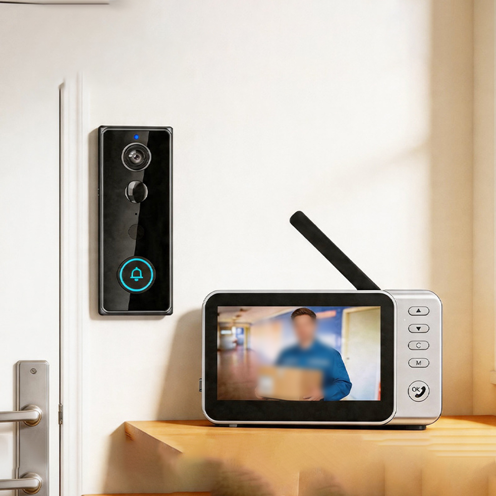 4.5 Inch Smart Video Doorbell  - Home Security Video Recording Systems บทวิจารณ์และราคา