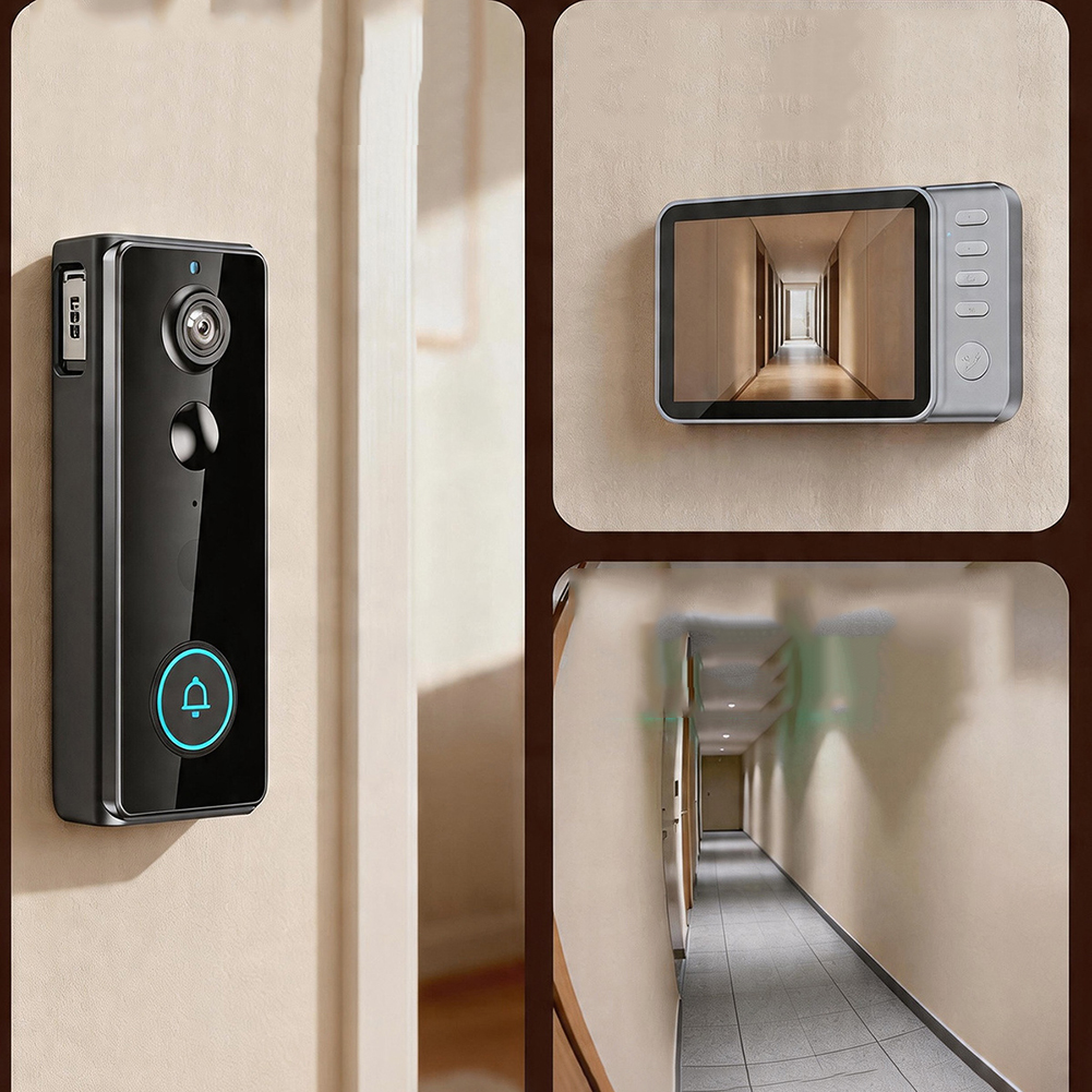 4.5 Inch Smart Video Doorbell  - Home Security Video Recording Systems บทวิจารณ์และราคา