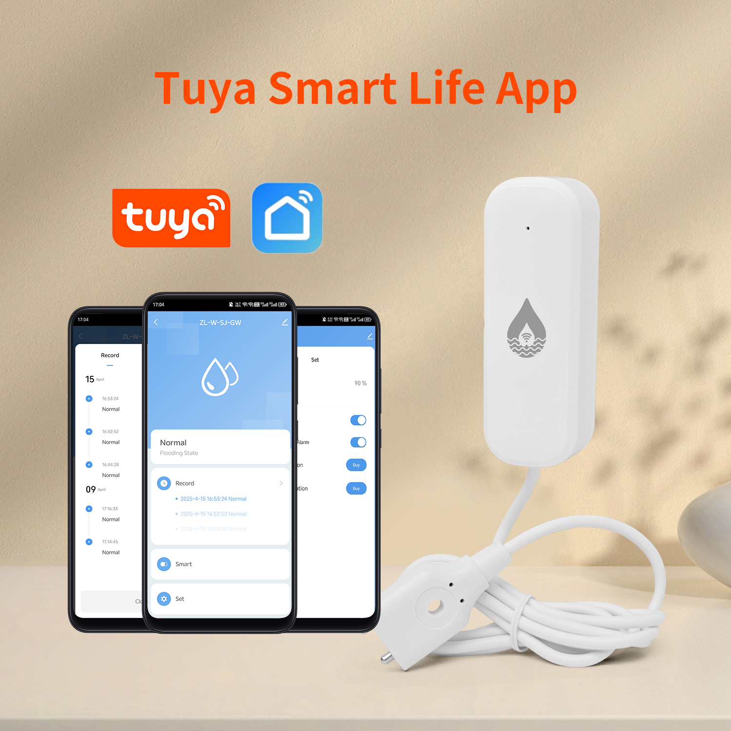 YFK Tuya WiFi Water Leakage Se - Home Security With Ai บทวิจารณ์และราคา