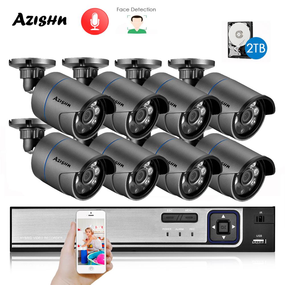 AZISHN H.265+ 8CH 5MP POE Secu - Nvr Kit 8 Channel บทวิจารณ์และราคา
