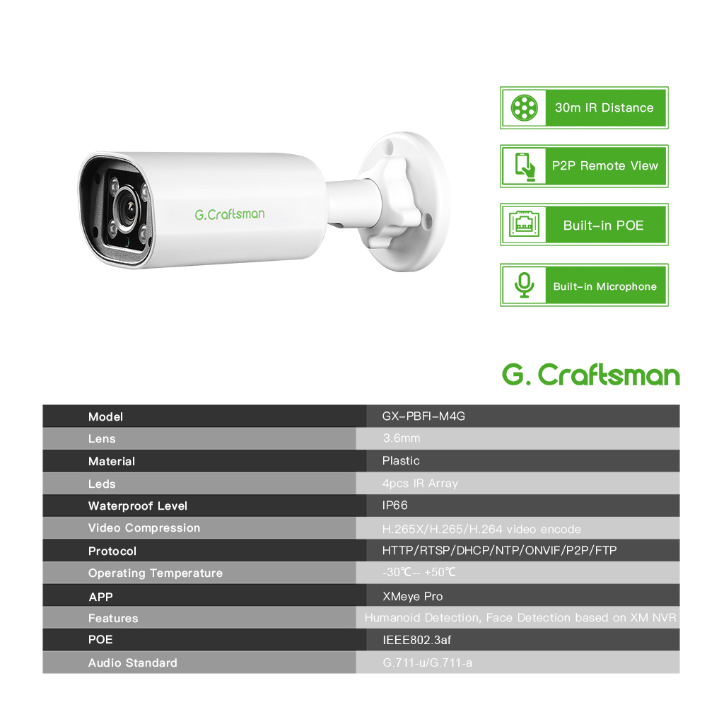 C GC PB 4MP POE IP Camera,Buil - Home Security Ultimate บทวิจารณ์และราคา