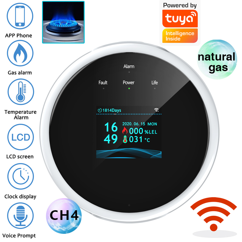 2.4G WiFi Gas Alarm Sensor Com - Home Security With Ai บทวิจารณ์และราคา